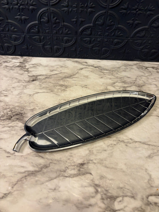 Stainless Banana Leaf Tray