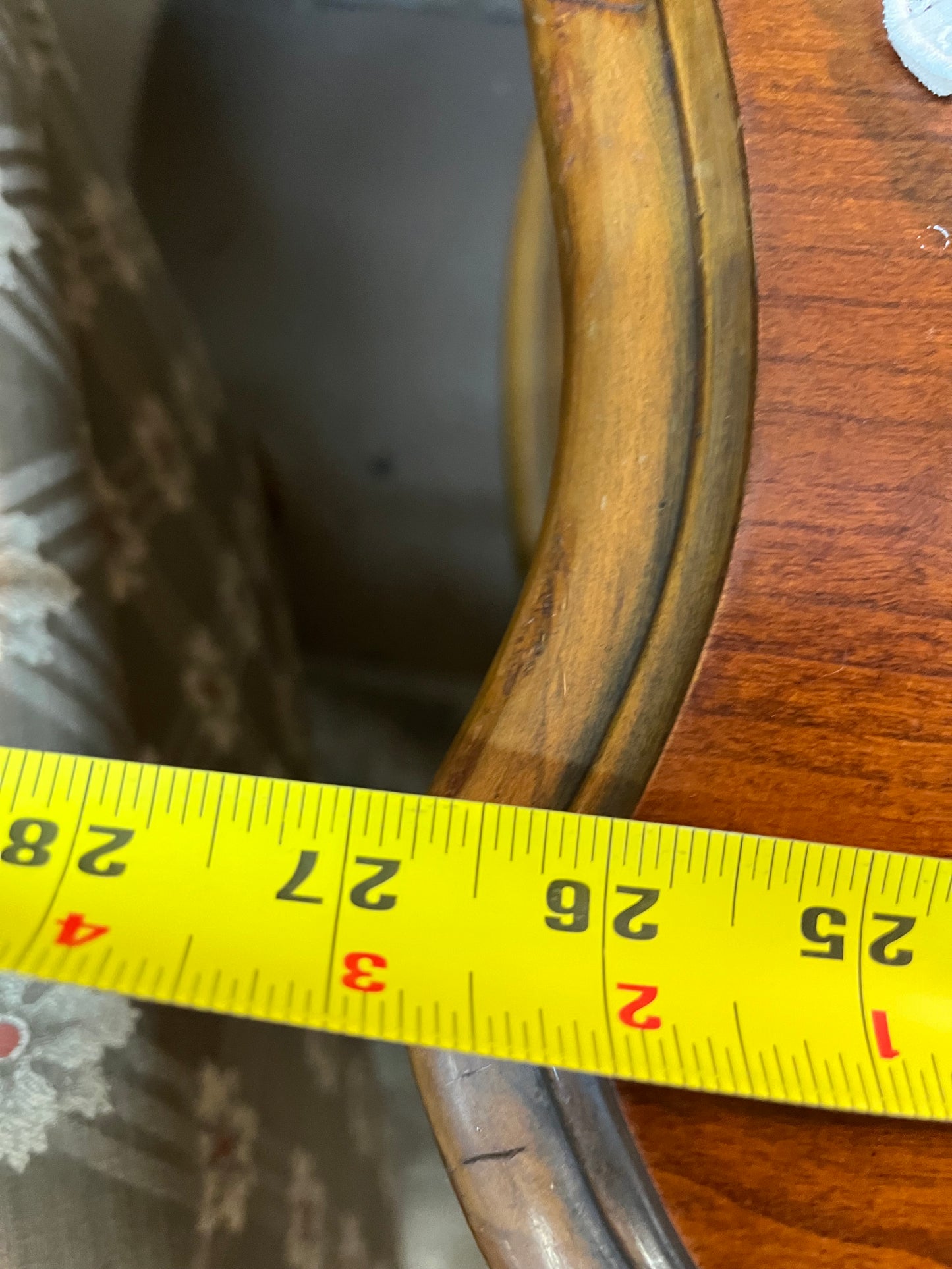 Two Tier Antique wood end table