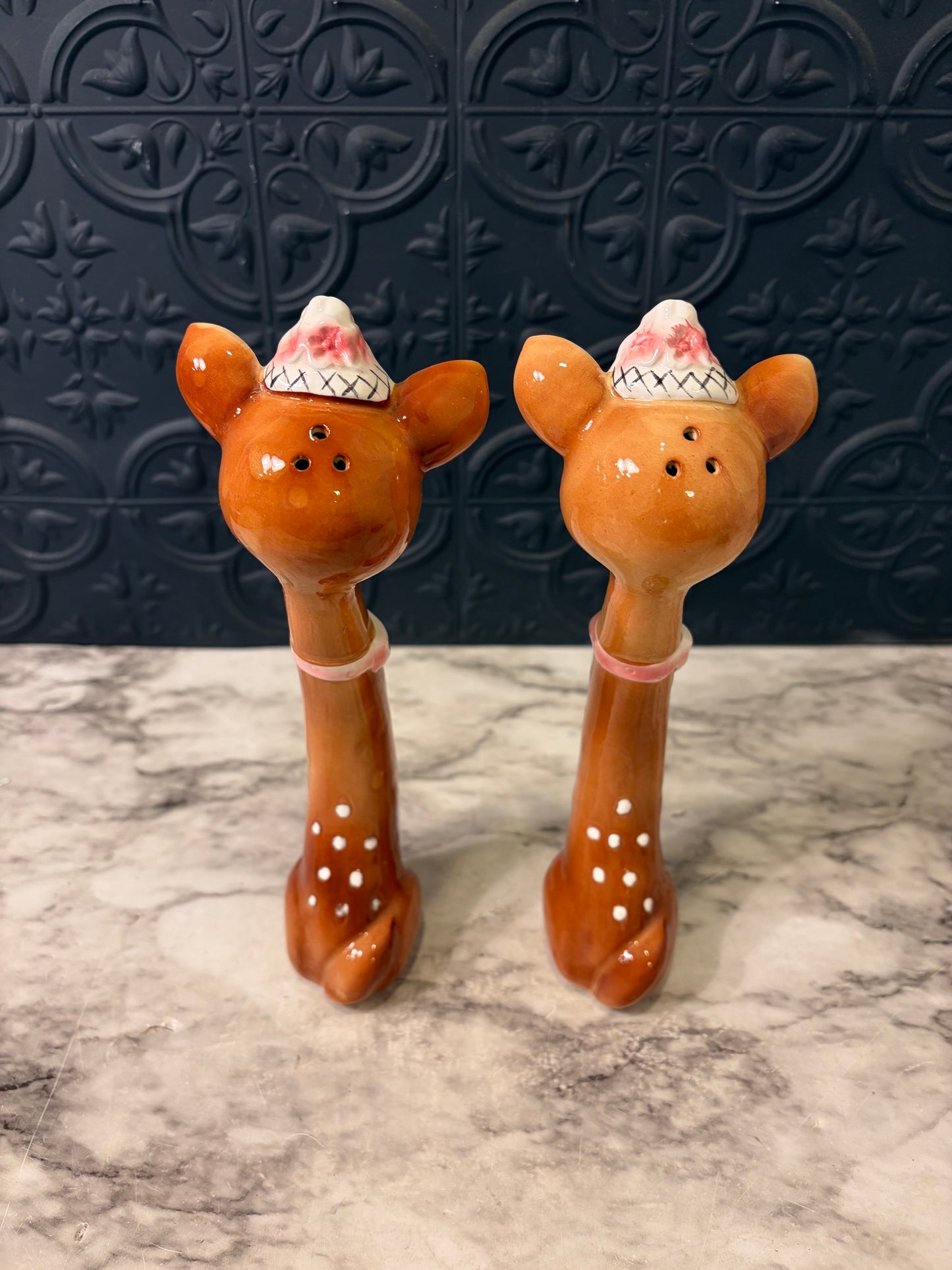 Napco Long Neck Bambi Salt and Pepper
