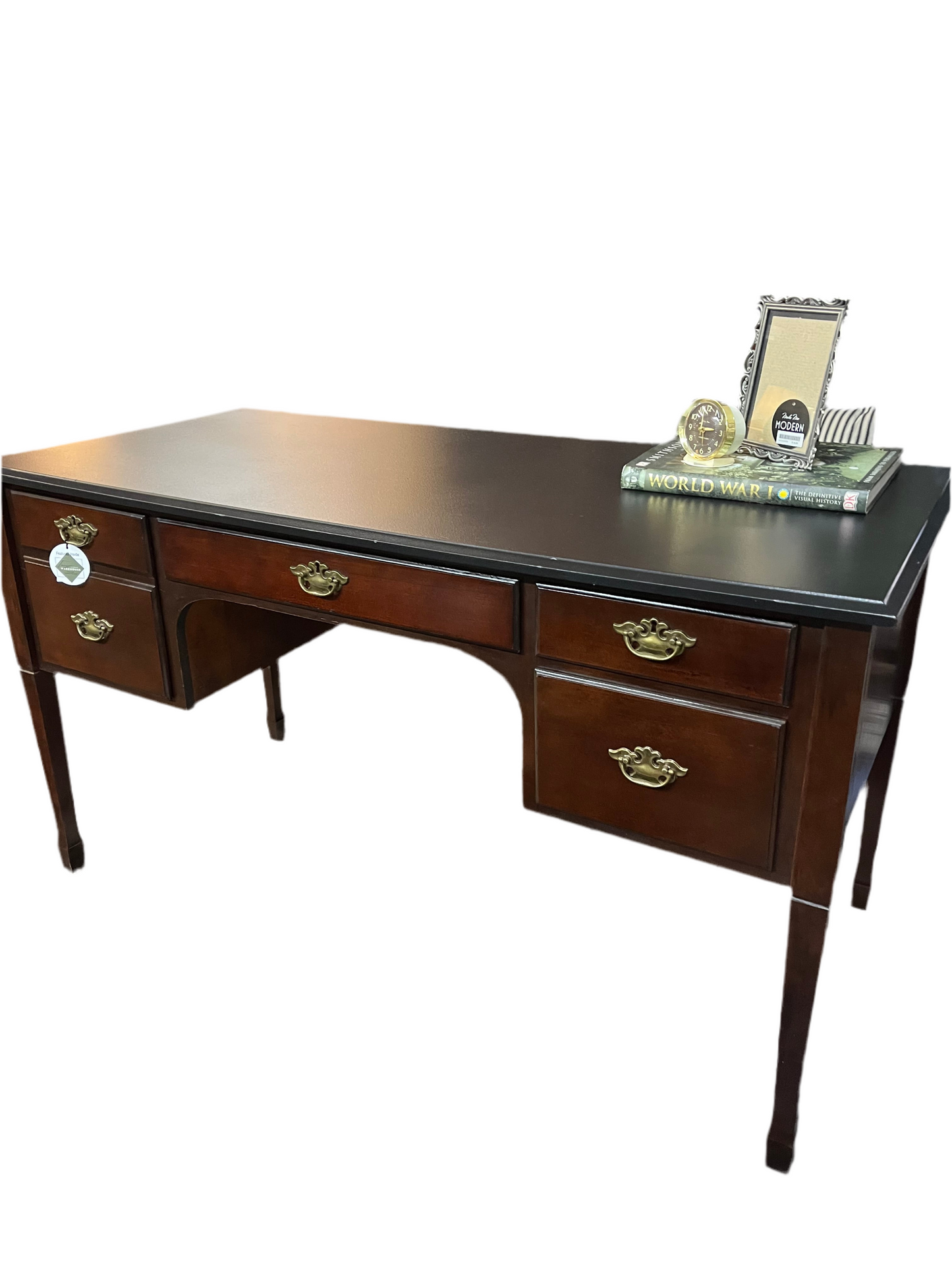 Painted Black top wood desk