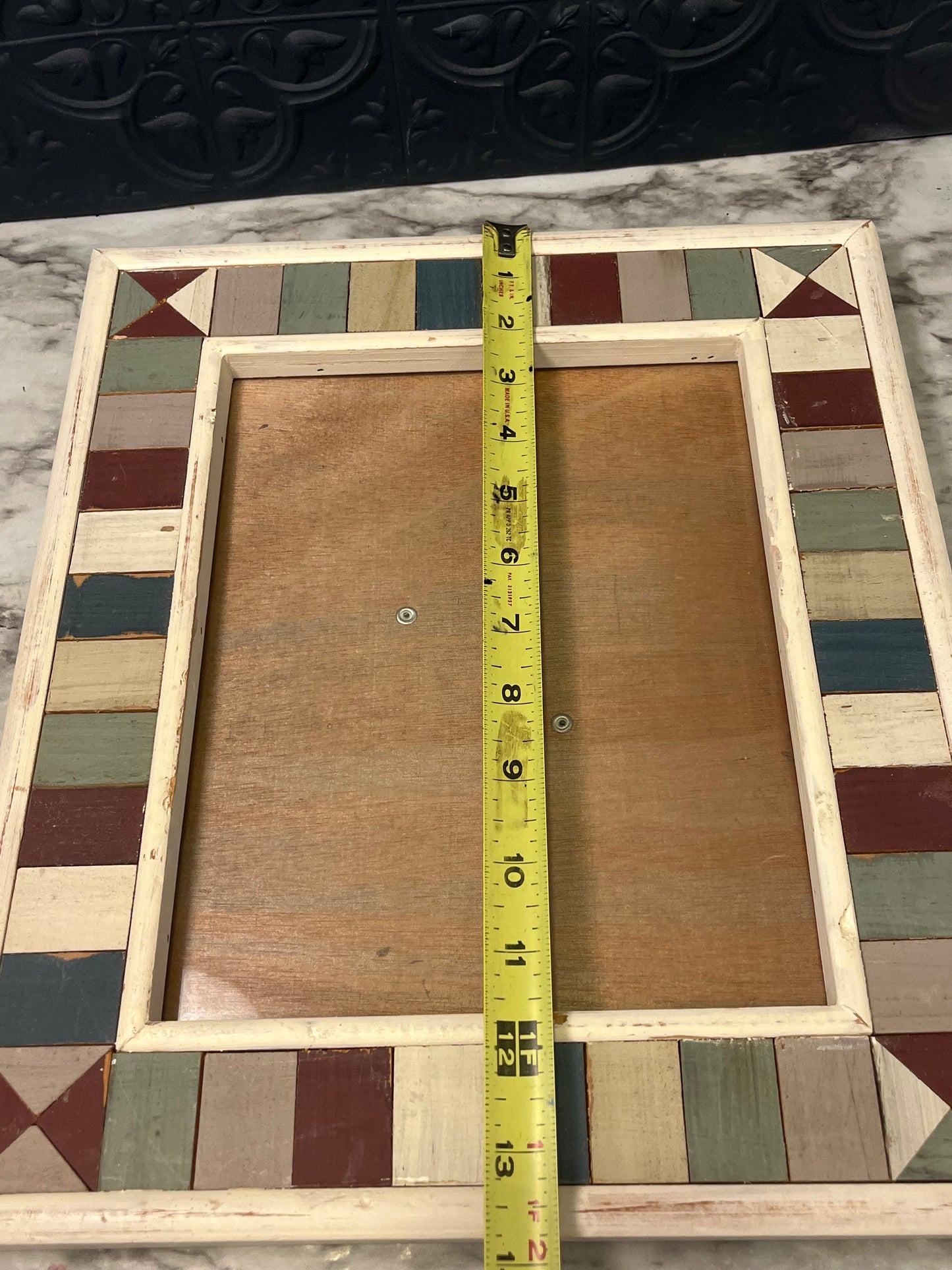 Wood Multicolor Block Frame