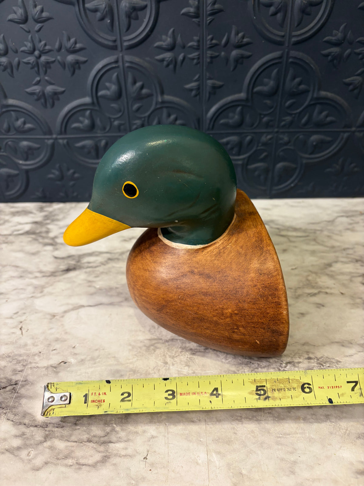 Mallard Duck Head Bookend Only 1