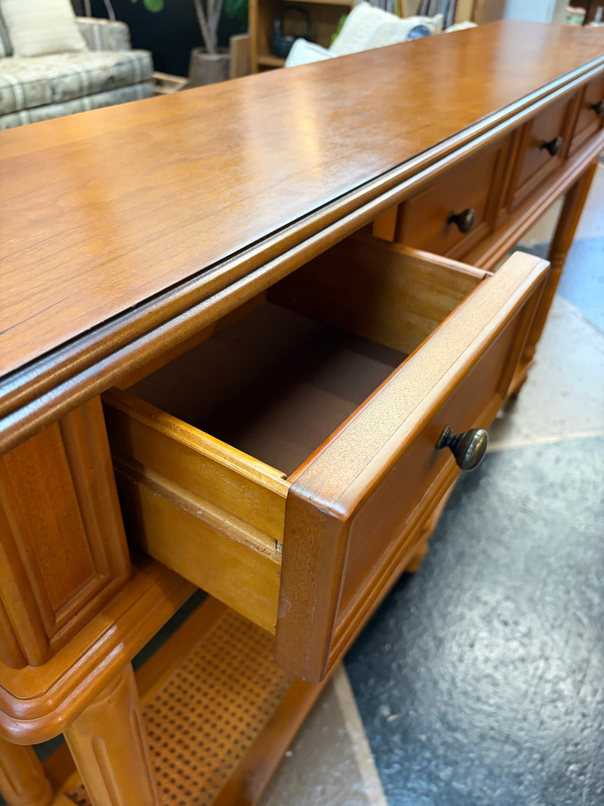Long Narrow 4 drawer Sofa/Entry Table