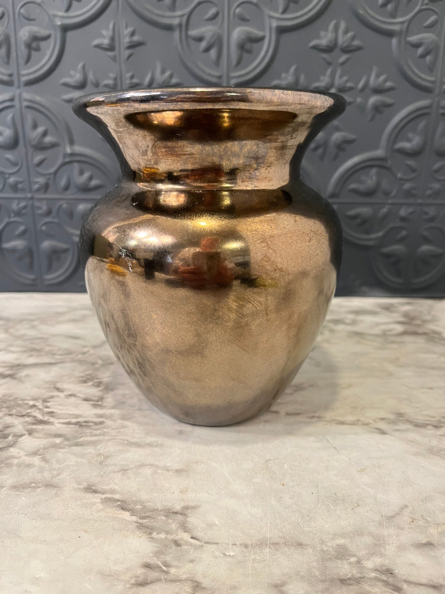 Bronze Metallic Round planter