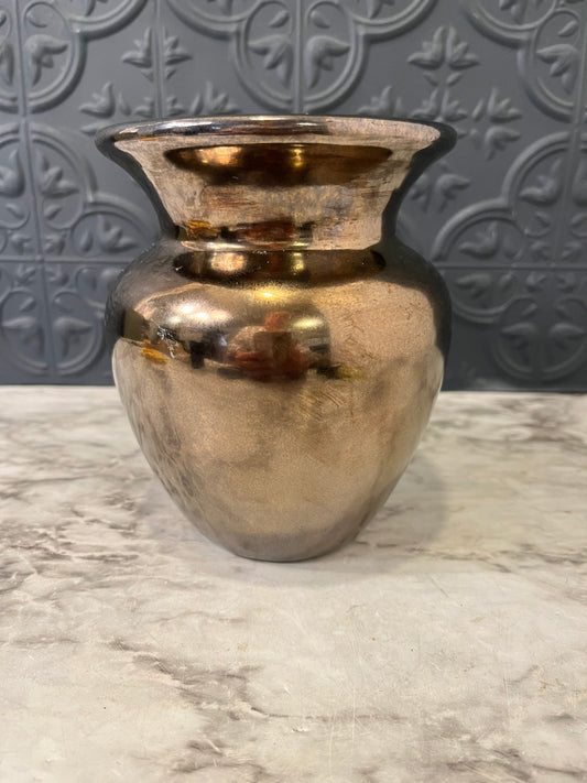 Bronze Metallic Round planter