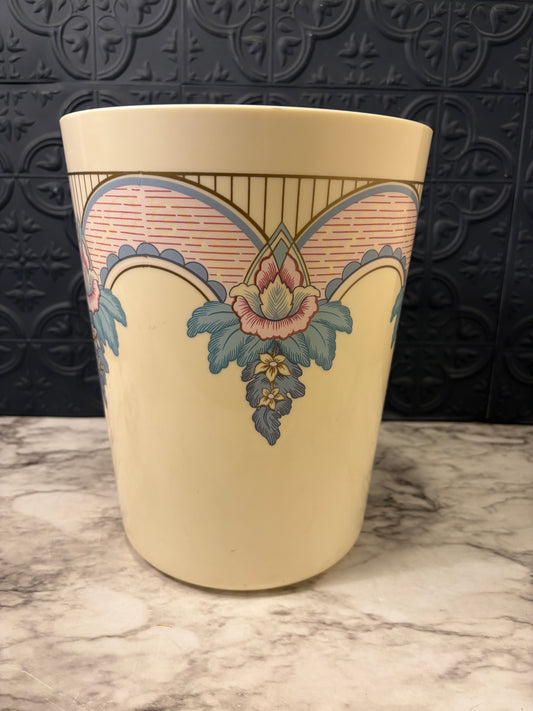 Vintage Pastel Waste Basket