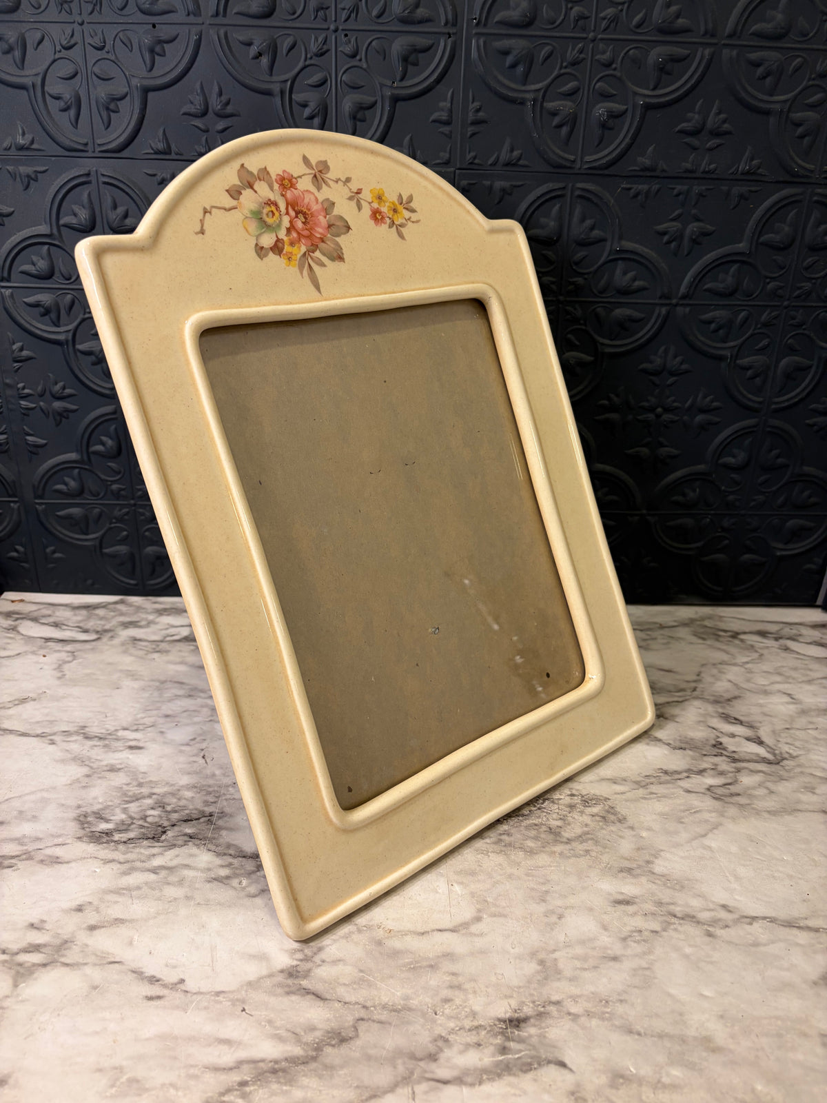 Ceramic Frame with Floral Arch