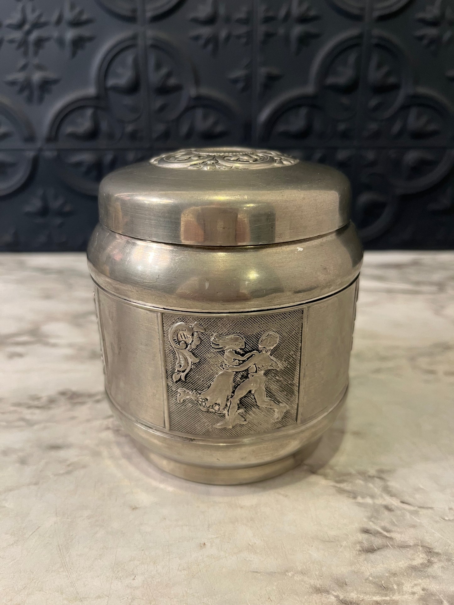 Norwegian Pewter spice Jar