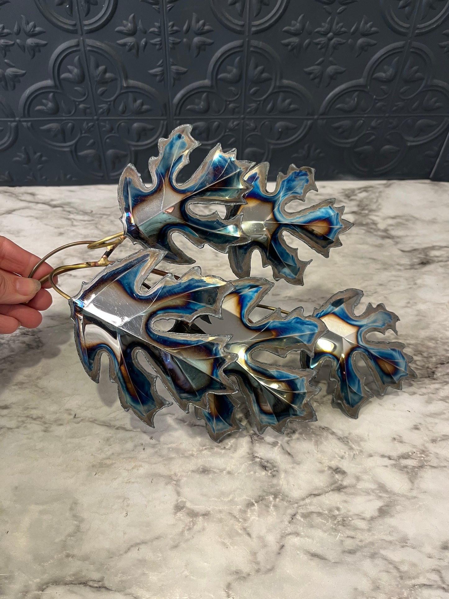 Oak Leaf Metal Wall Hanging