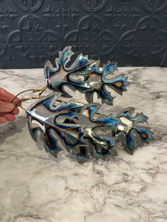 Oak Leaf Metal Wall Hanging