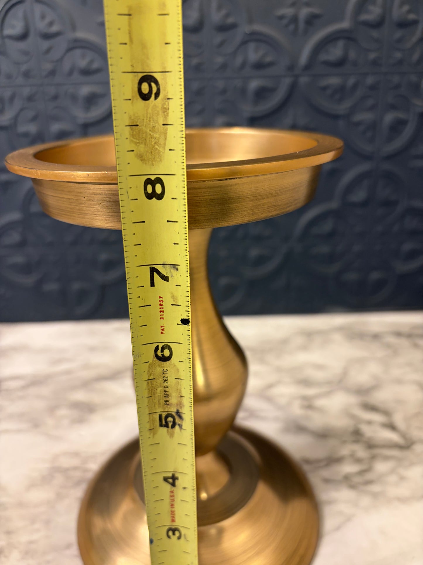 Pottery Barn Brass Pedestal Candle/Plant Holder
