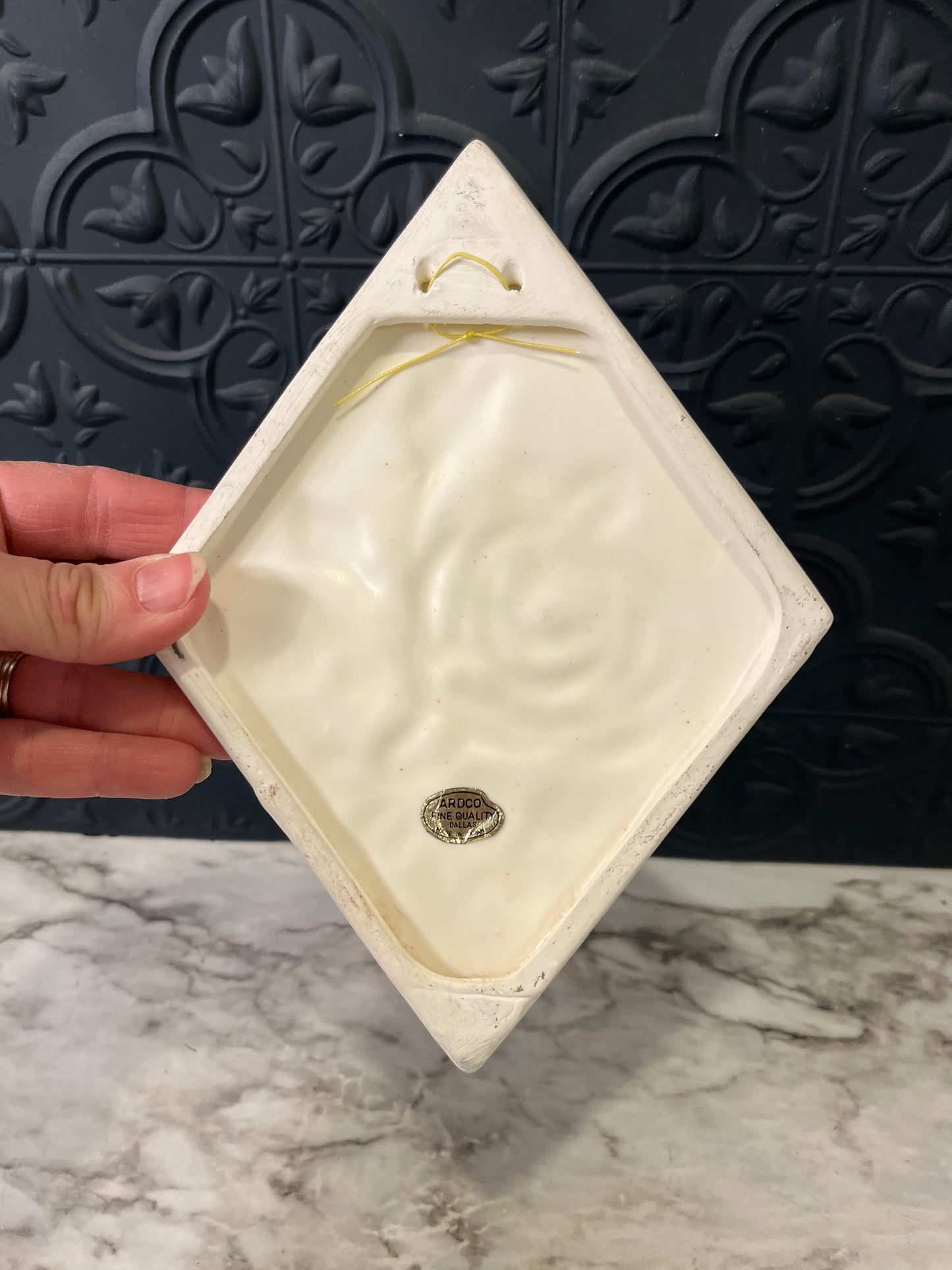 Ardco White and Gold Rose