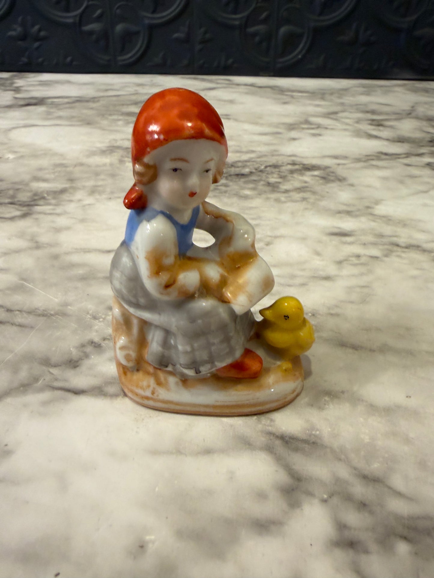 Porcelain Girl with Ducks