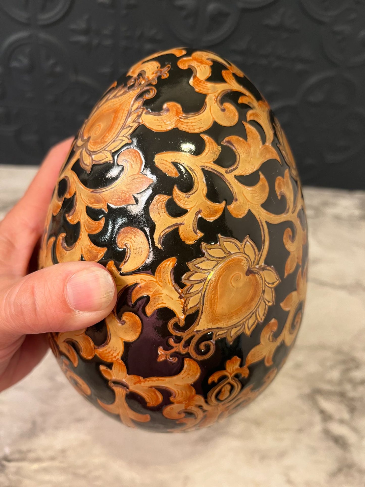 Black and Gold Egg