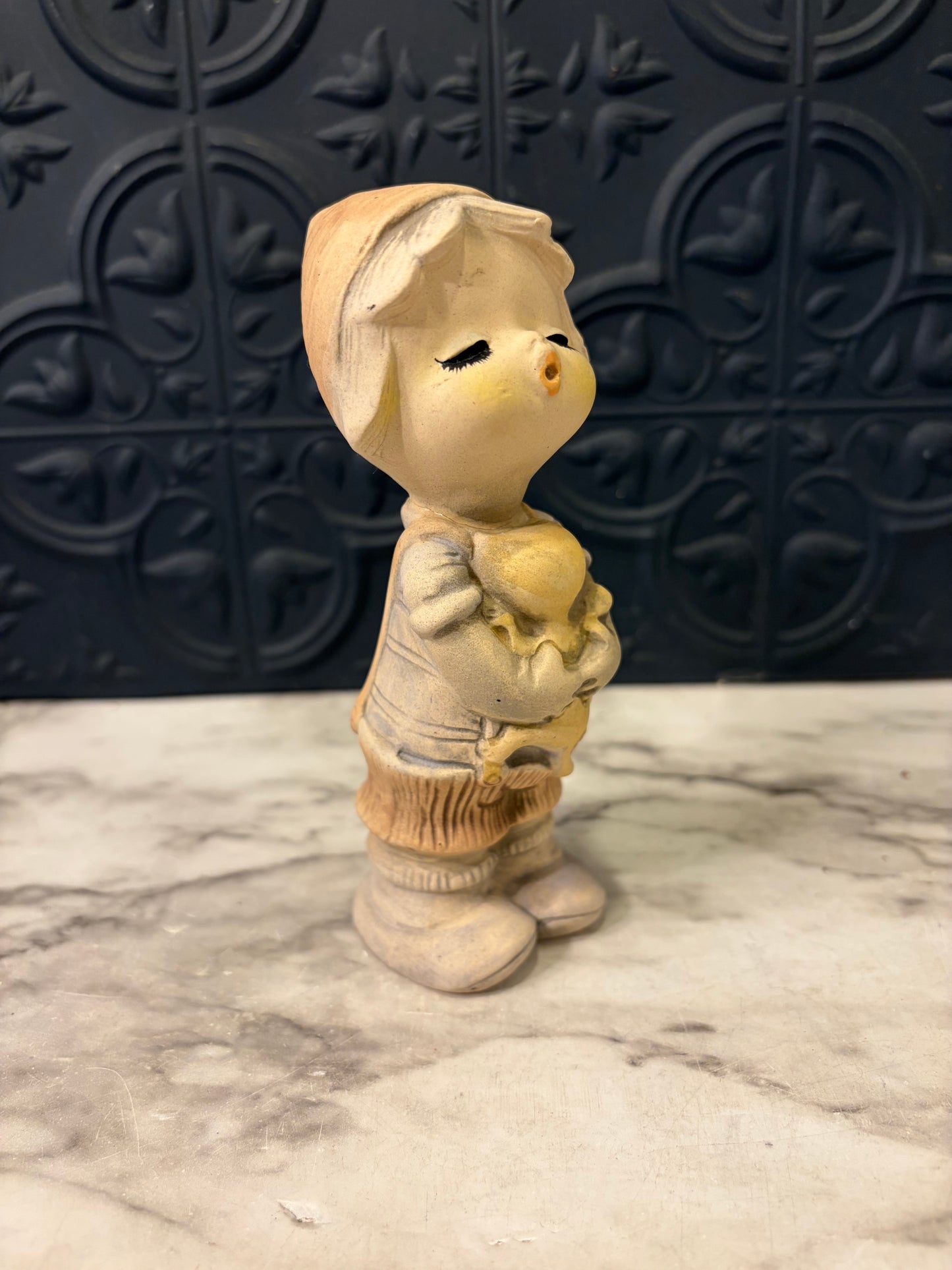 Vintage Dutch Kissing Boy Figure