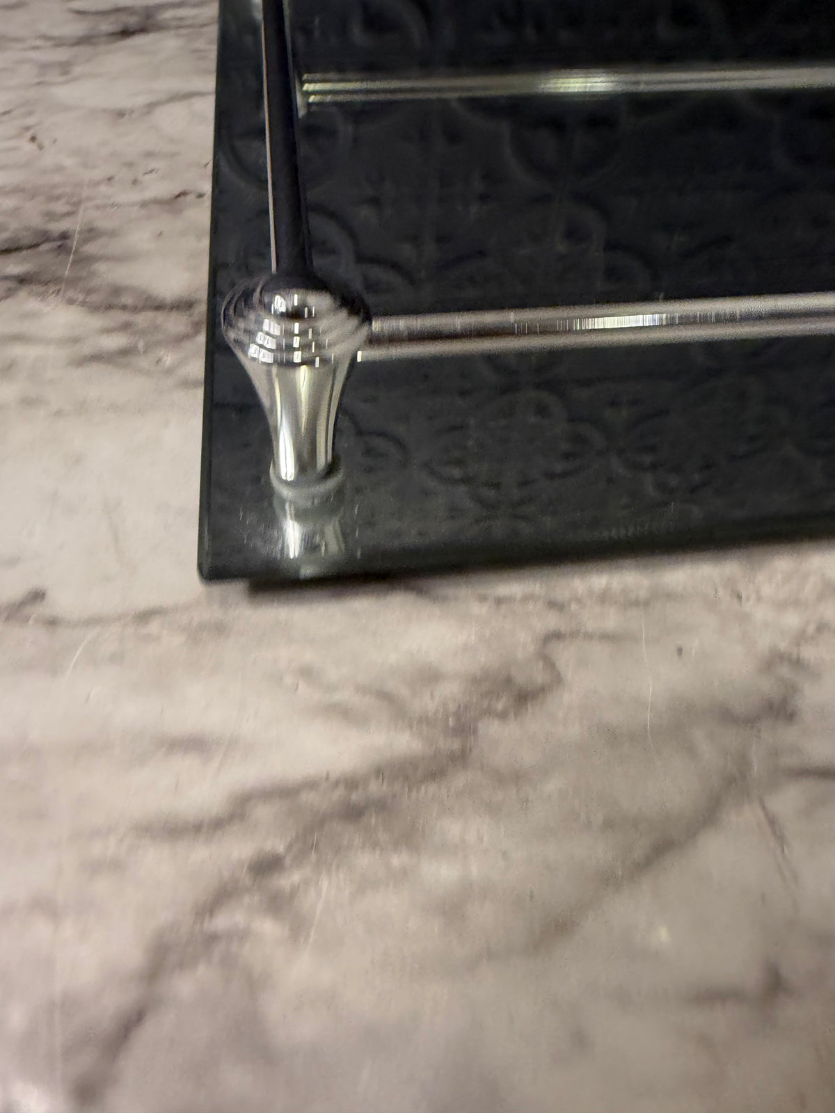 9 x 14 Mirror Tray with Chrome Rail