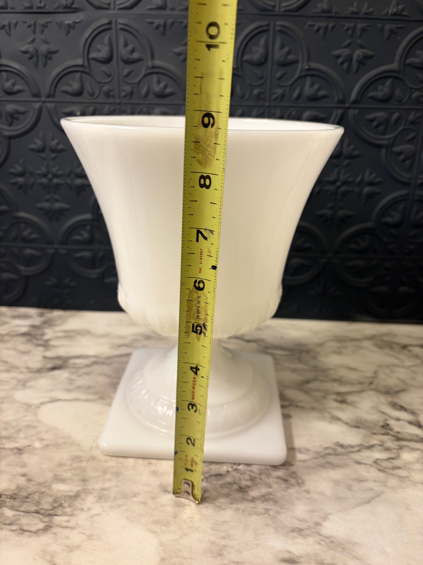 EO Brody Milkglass Grecian Urn Planter