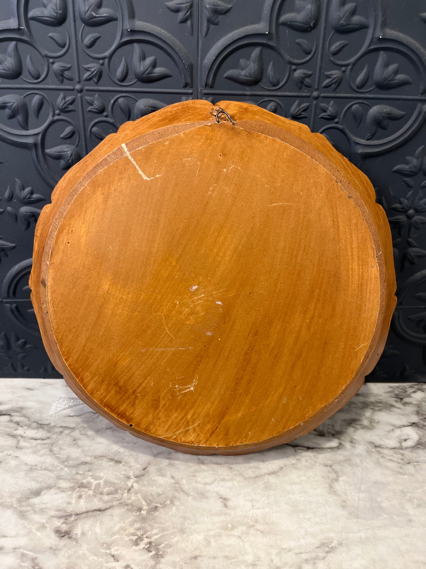 Faux Wood Carving of Bavaria Plate