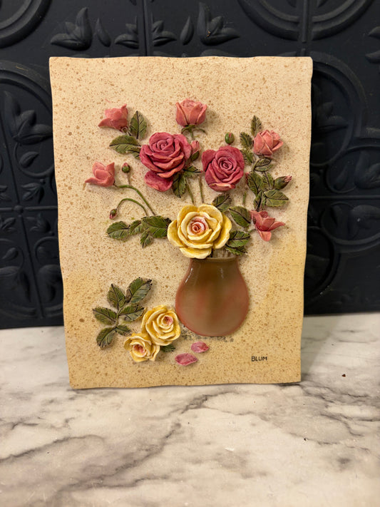 Cheri Blum 3D Floral Wall Hanging