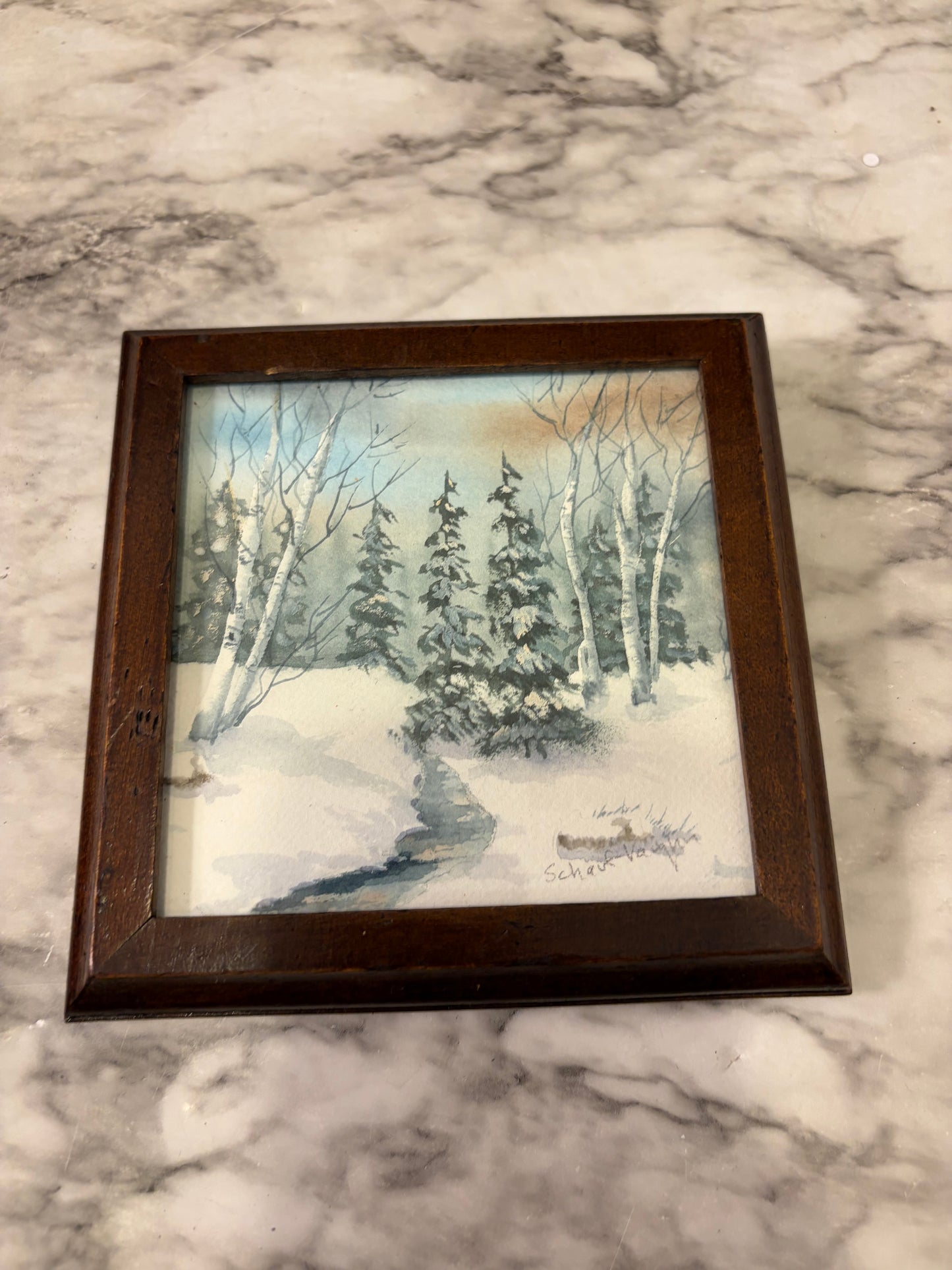 Solitude Winter Watercolor