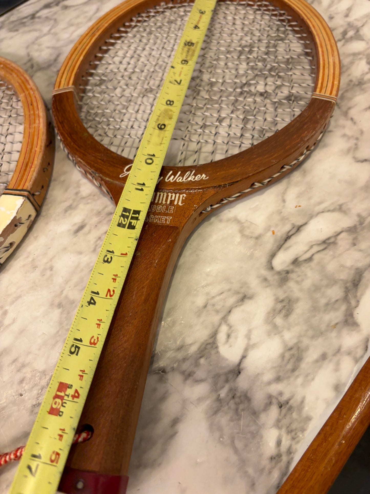Vintage Paddle Racket Johnny Walker Olympic