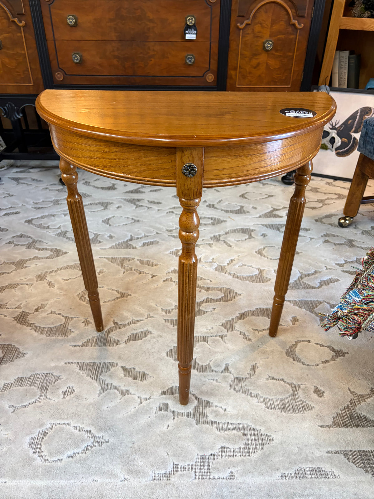 Half Round Table with Small Medallions