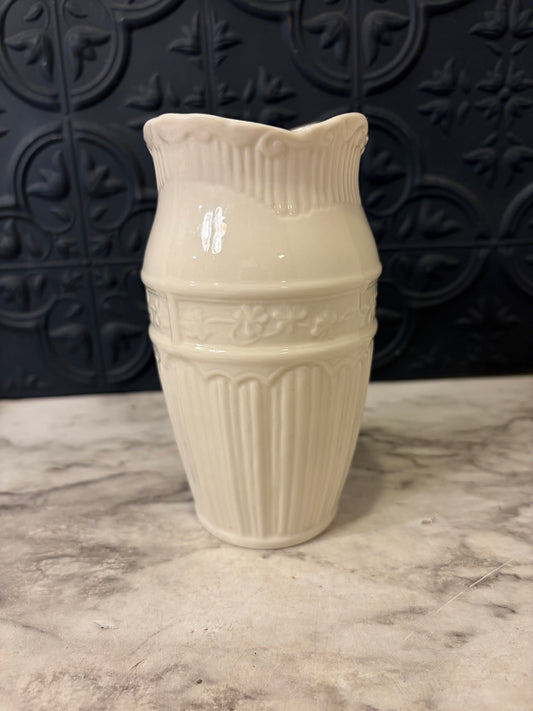 Belleek Vase From Ireland Cream Decor only