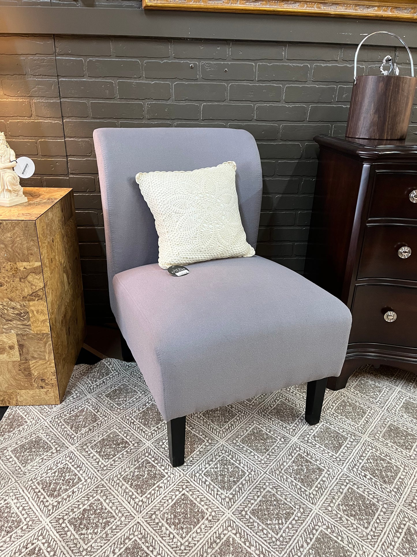 Slipper Grey Chair