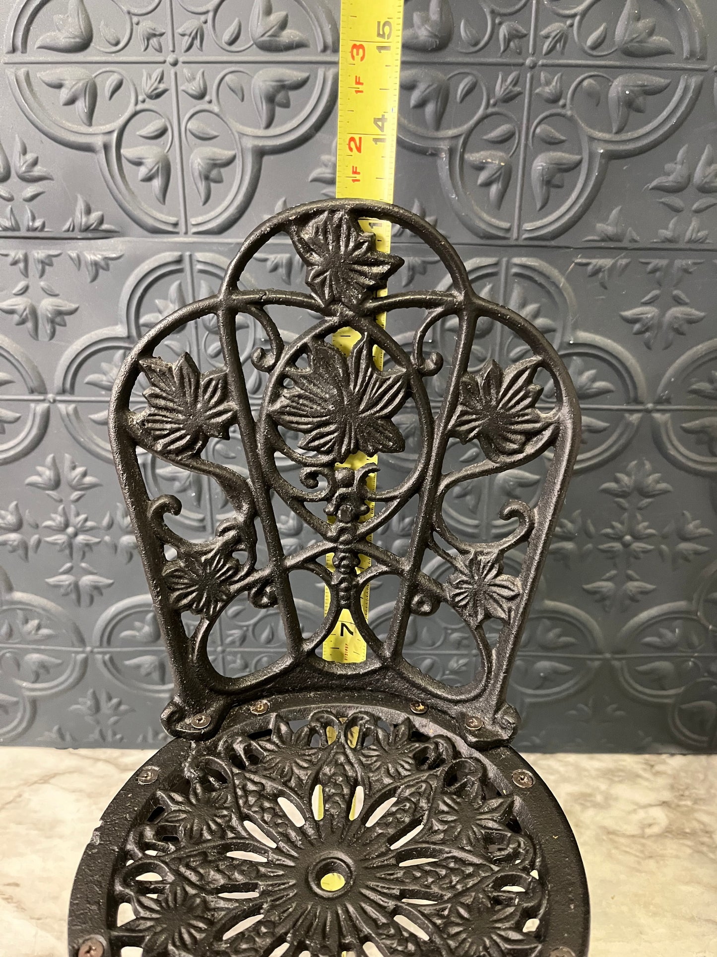 Small Cast Iron Bistro Chair