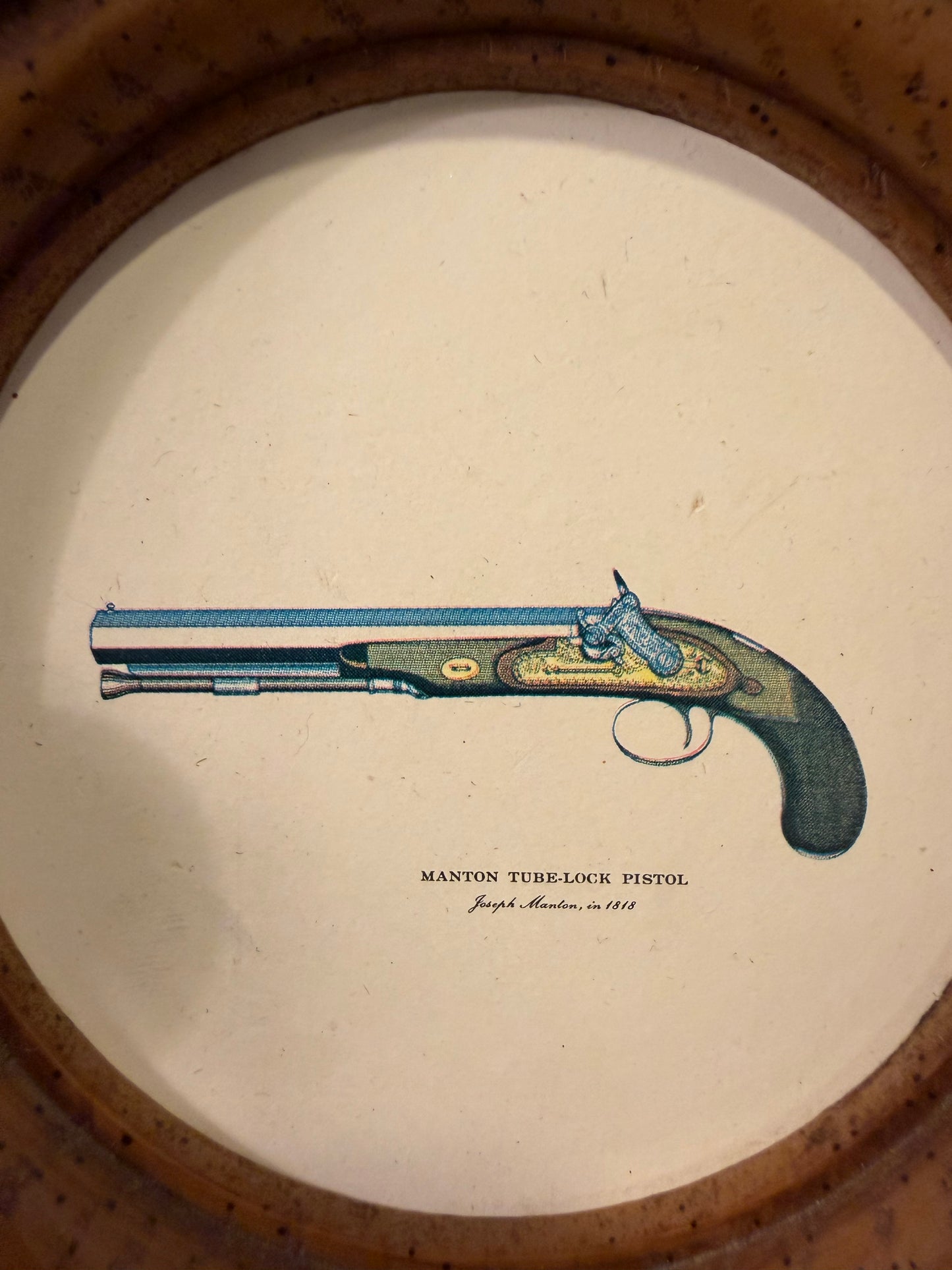 Manton Tube-lock Pistol Wall Hanging