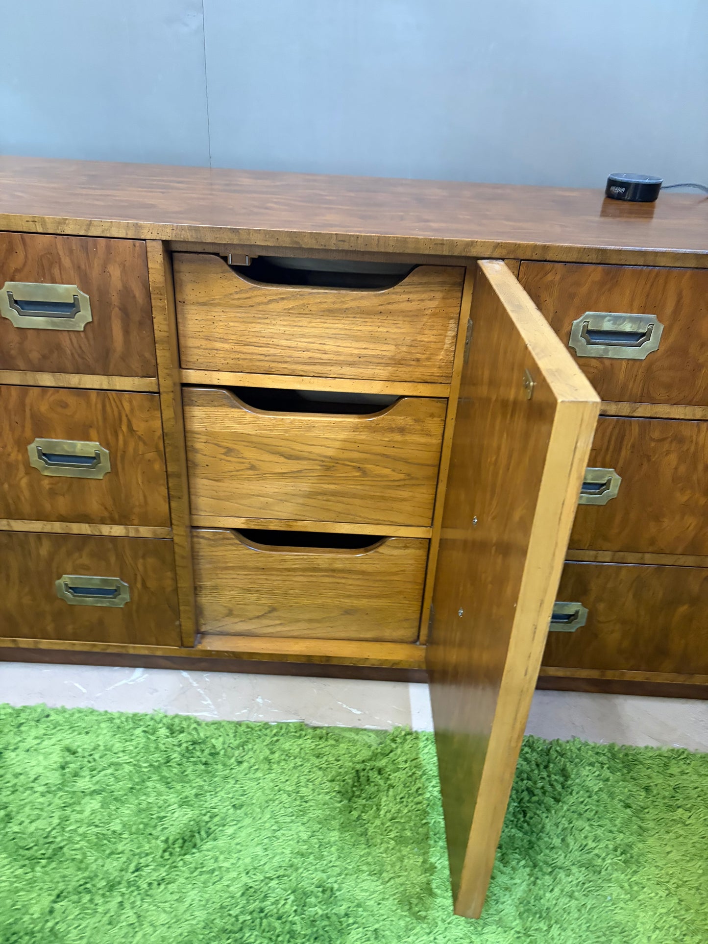 Campaigner Long Dresser with Mirrors