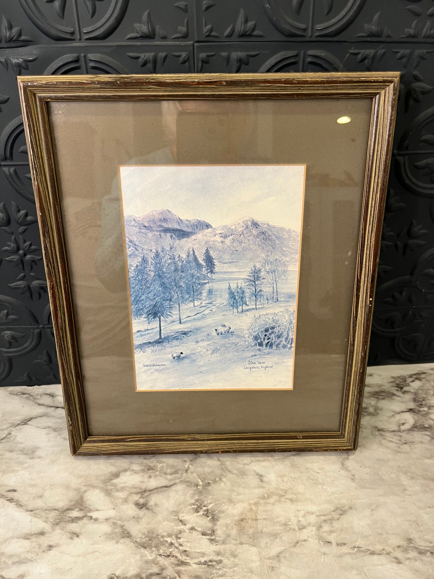 Original Drawing on Mountain Home with animals