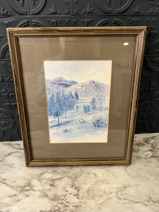 Original Drawing on Mountain Home with animals