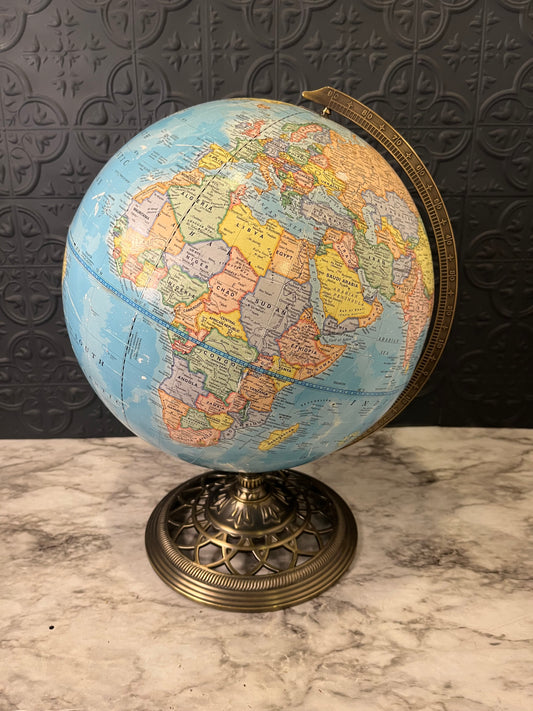 George Cram 12" Globe with Metal Base