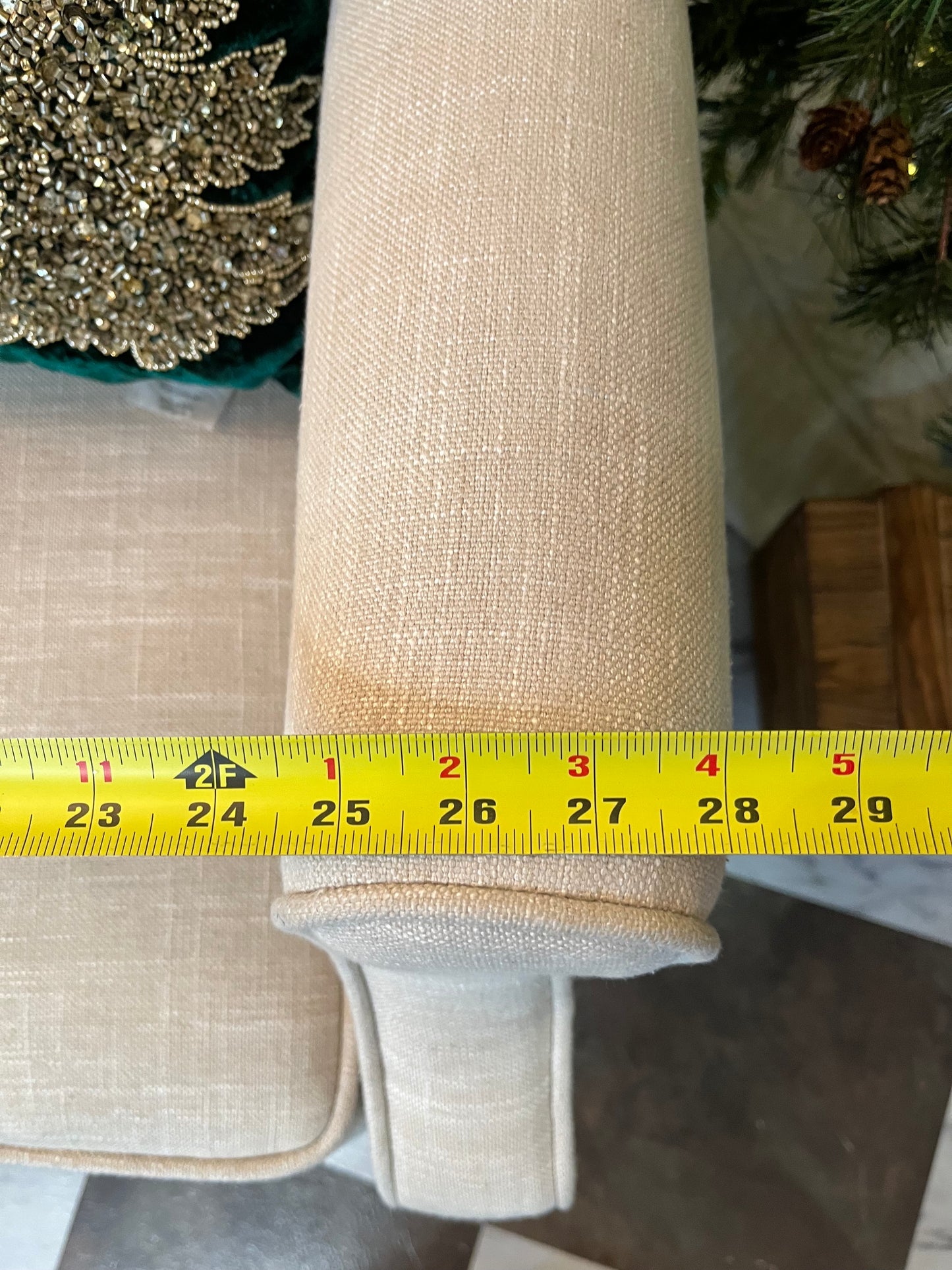 Cream Tufted Recliner