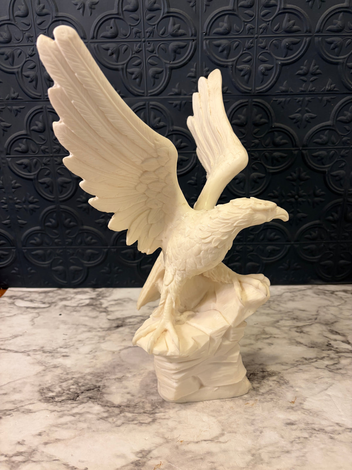 White Resin Eagle Statue
