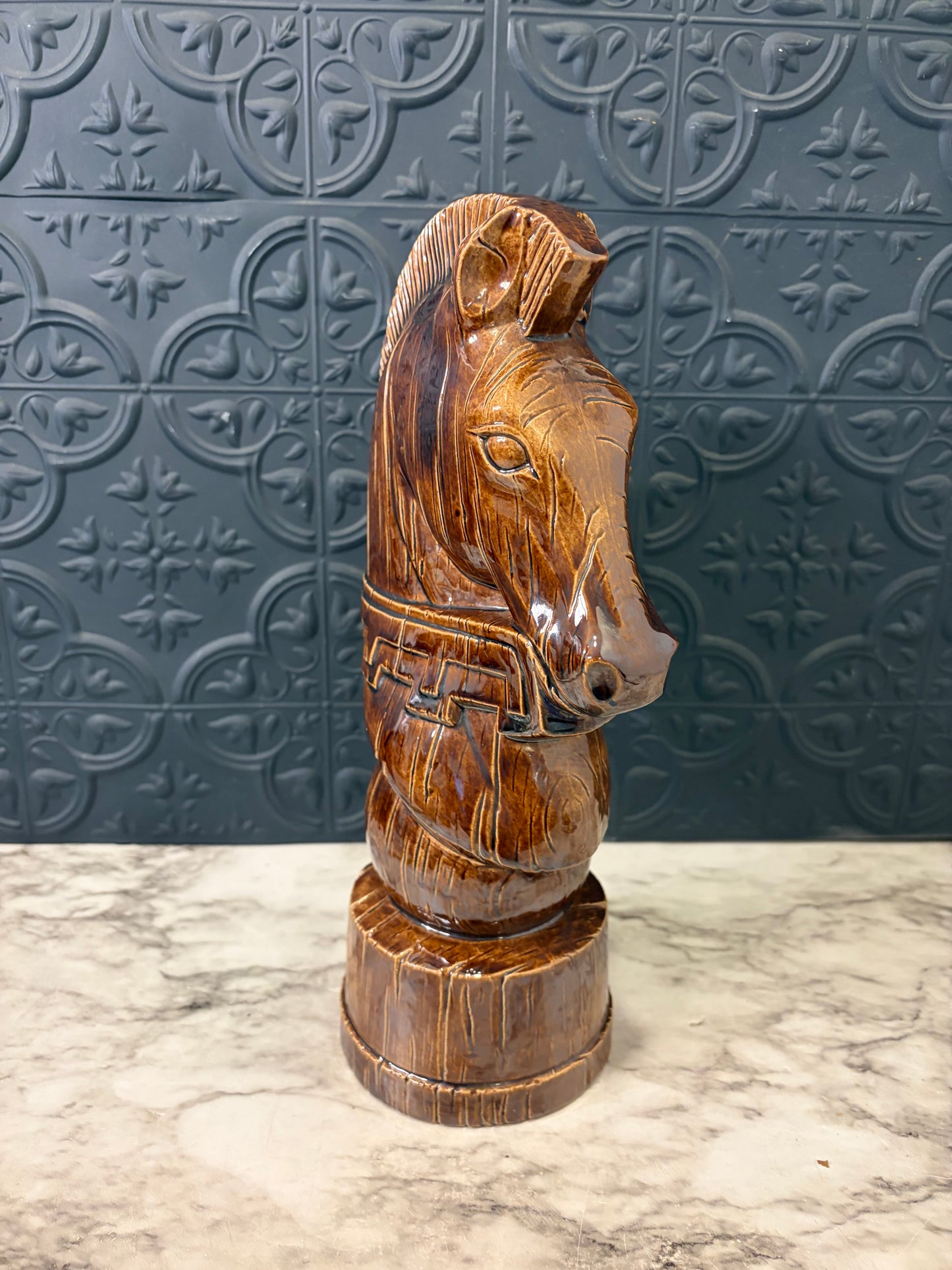 Ceramic Knight Chess Piece