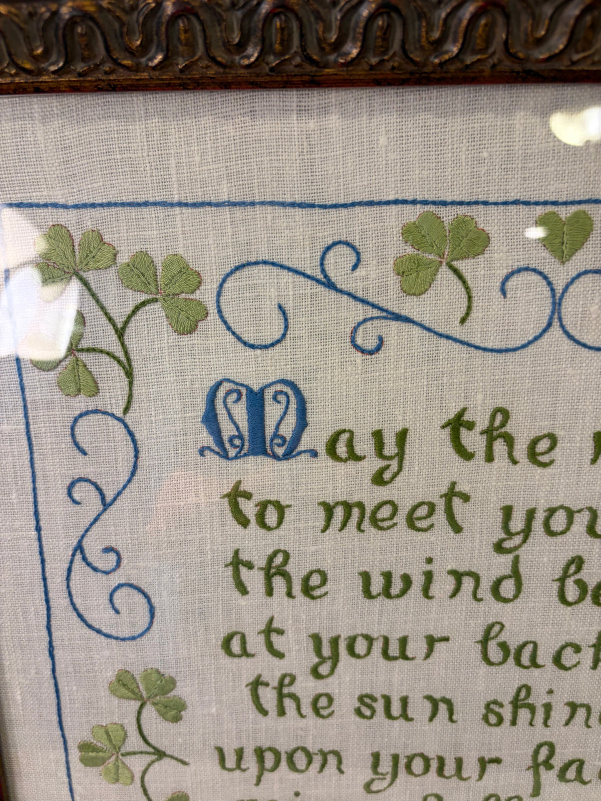 Irish Blessing Cross Stitch  May the Road Rise