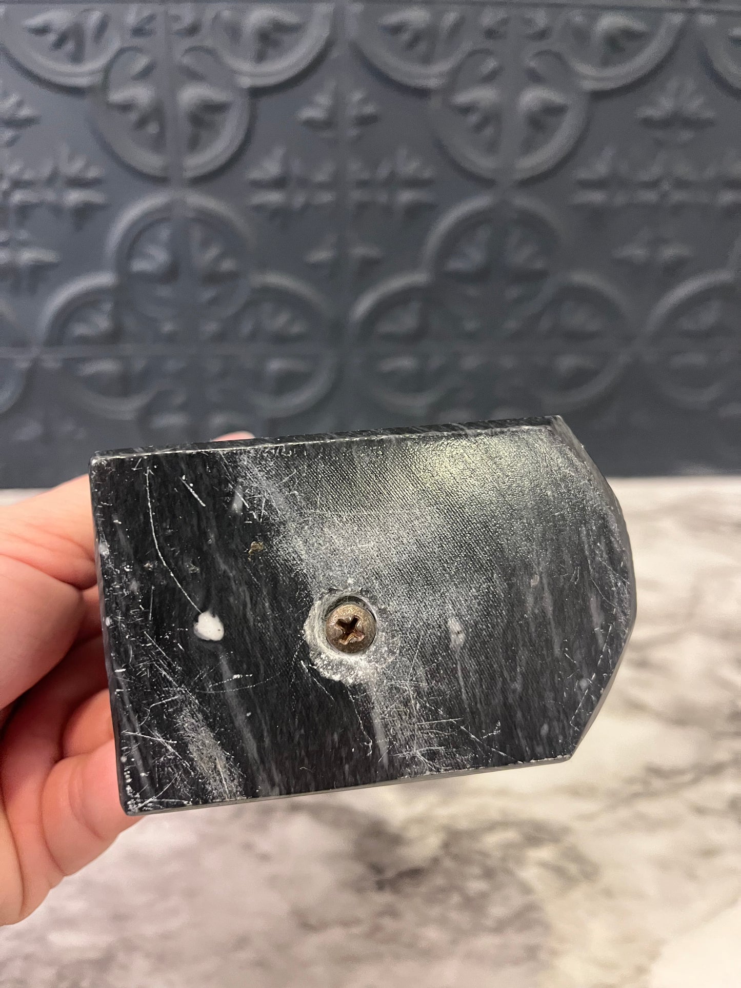 Black Onyx Horse Head Bookend 6"