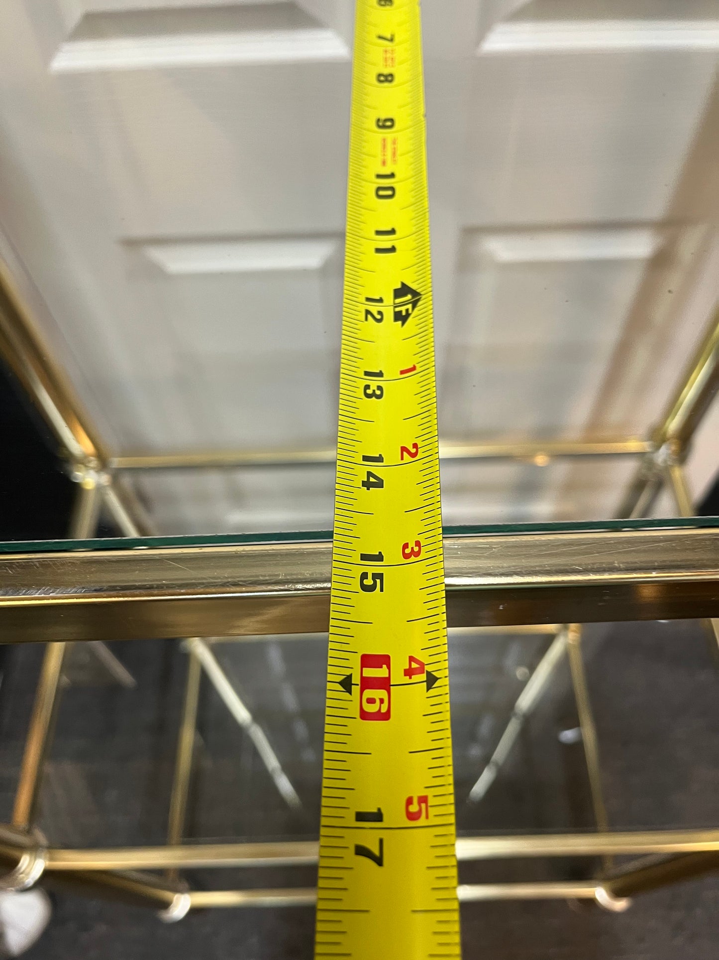 Brass and Glass Shelf 4 shelves