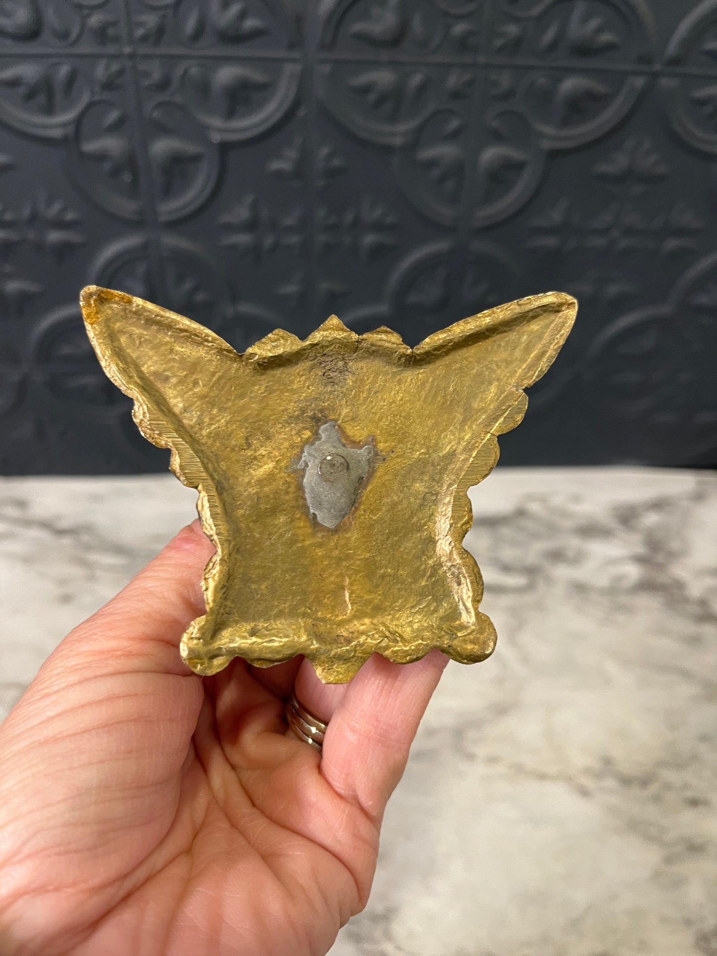 Brass Butterfly Candle Holder