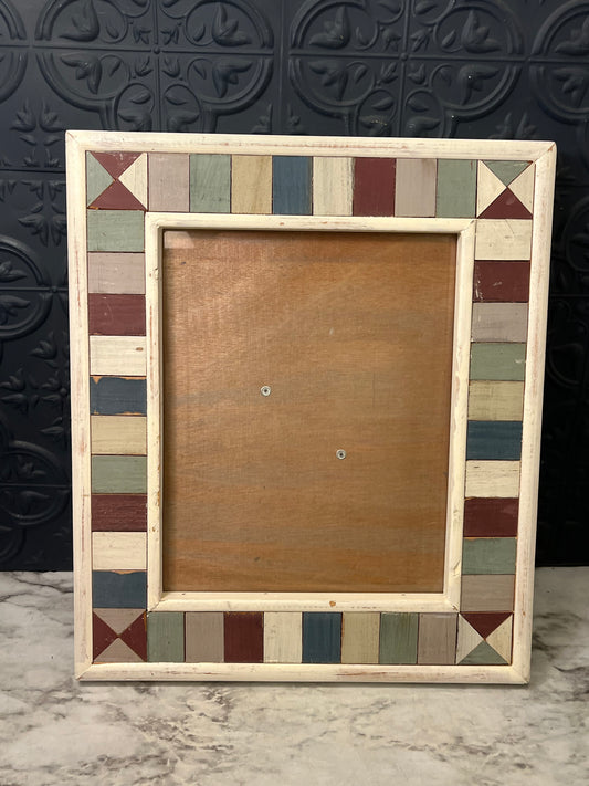 Wood Multicolor Block Frame
