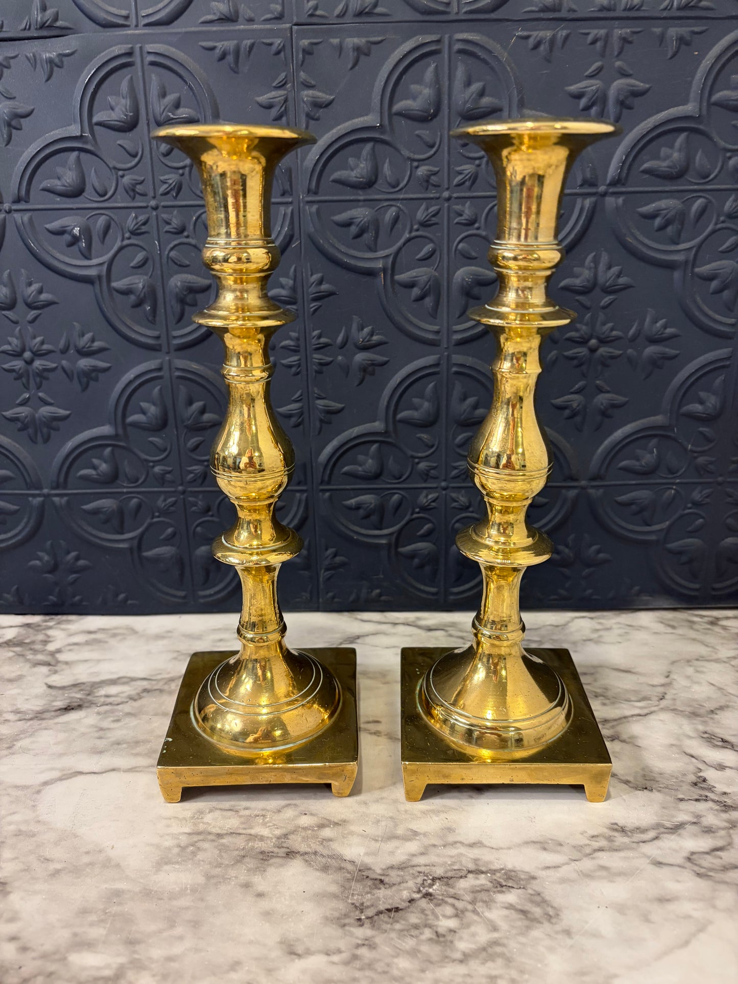 Brass Candle stick Set of 2 9.075