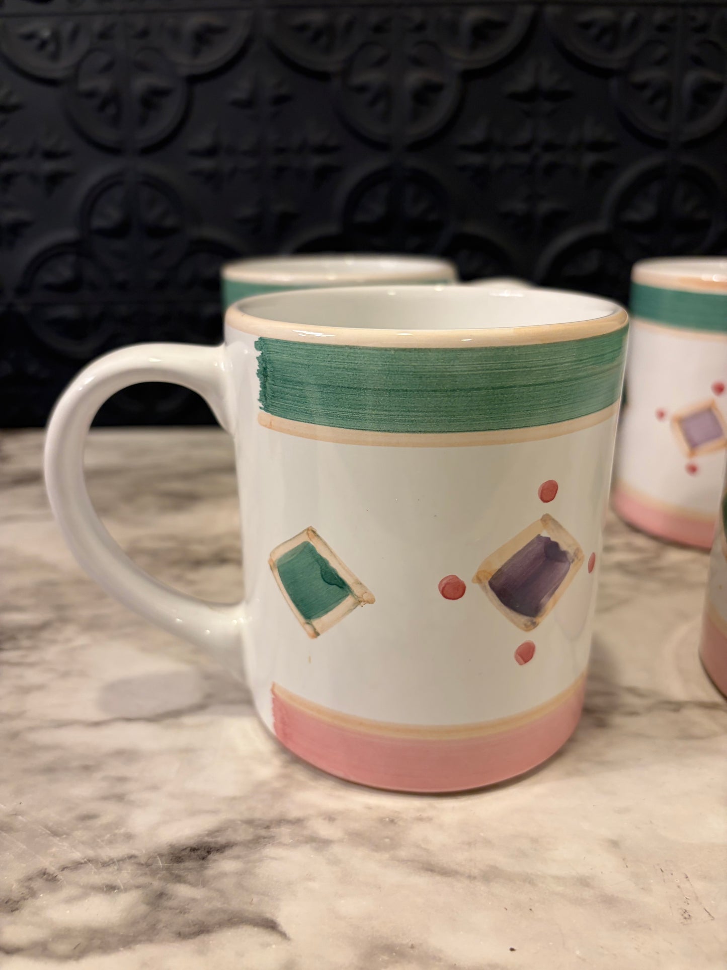 Caleca Belvidere Italian Mug set of 4