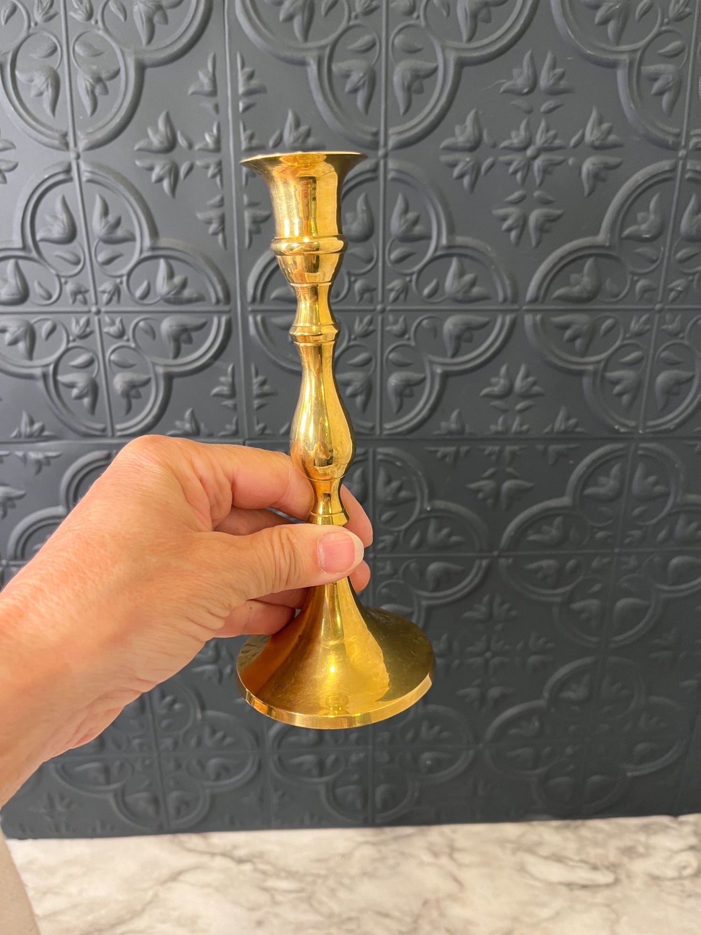 Brass candle holder