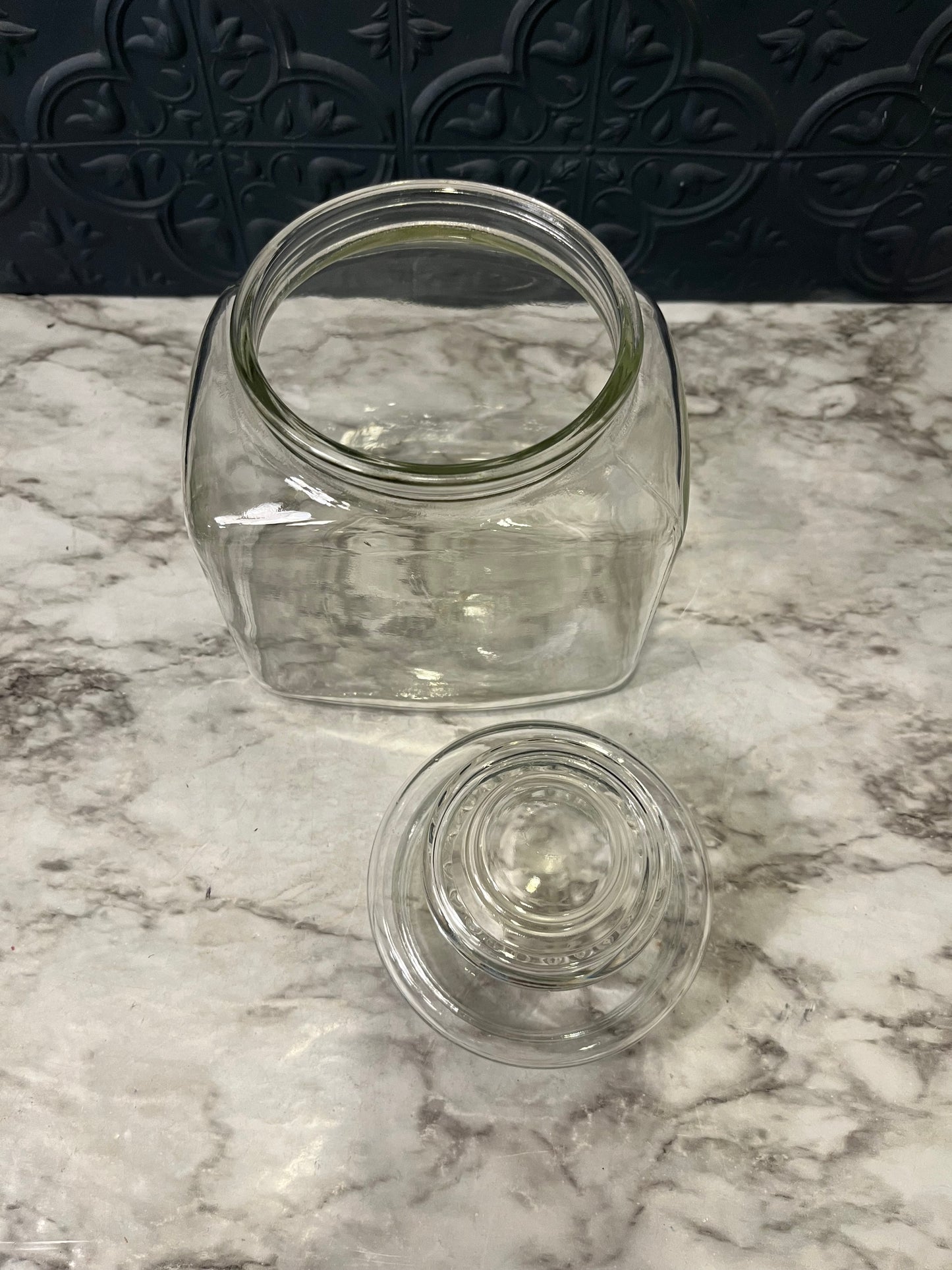 Glass Apothecary Jar Rectangle shape