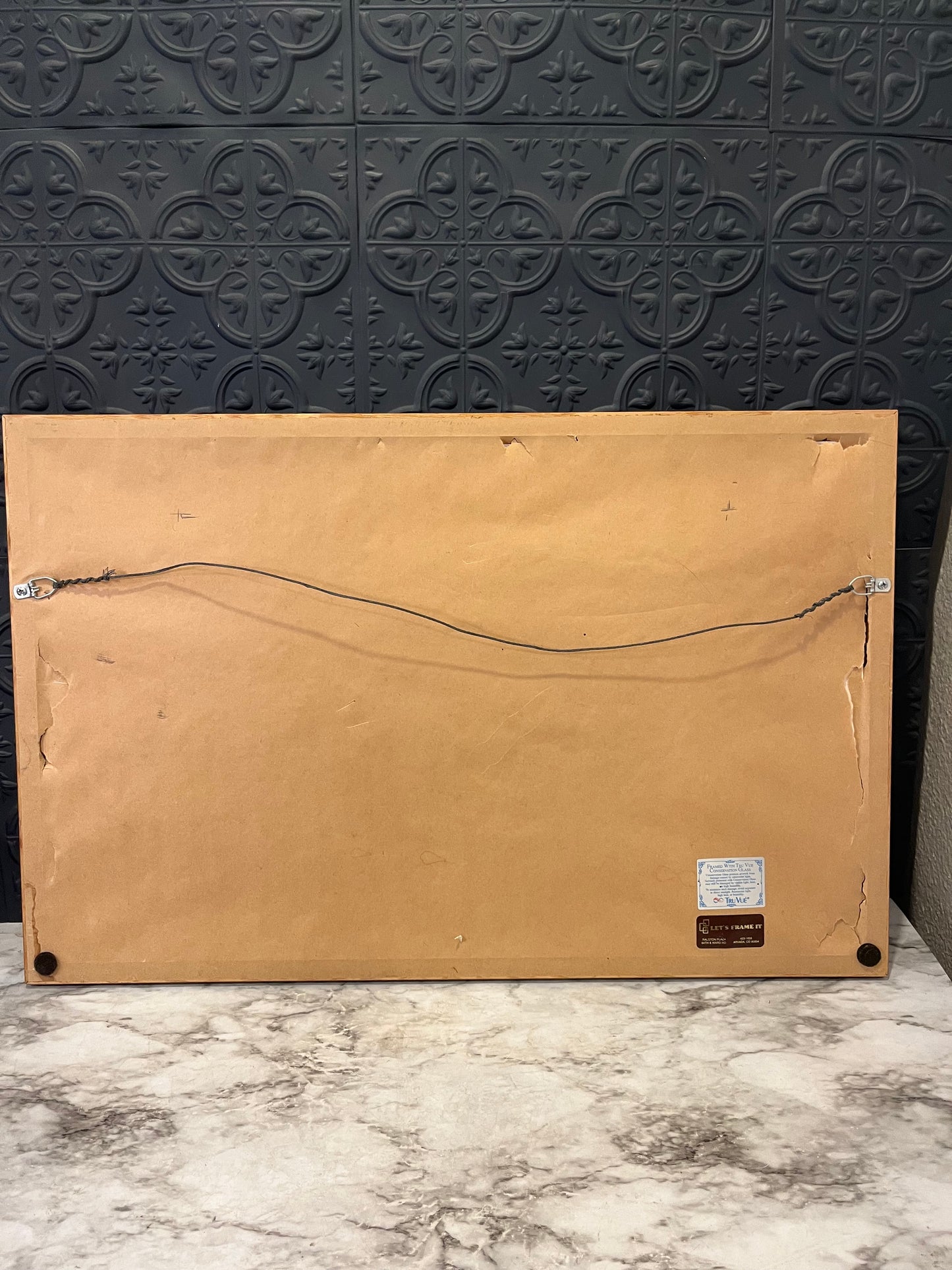 Framed Watercolor of Mountain Wildflowers