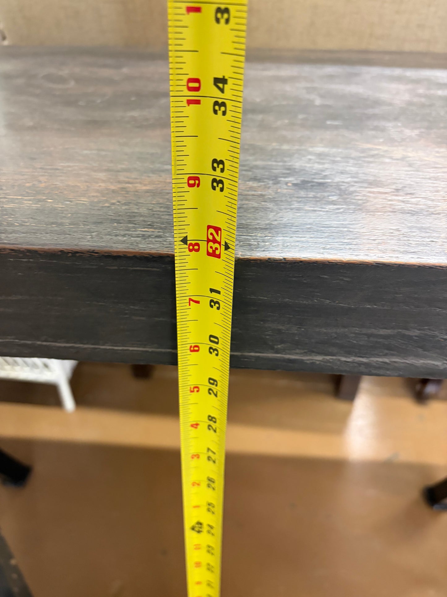Rustic Grey Sofa/entry Table with Metal Legs