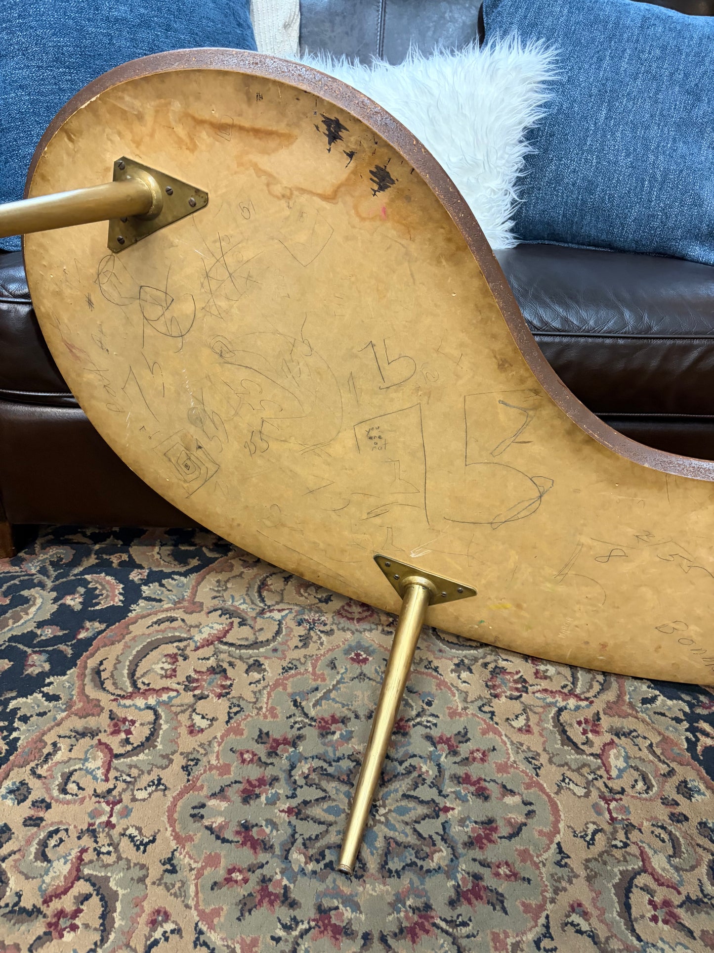 Laminate Boomerang Coffee Table