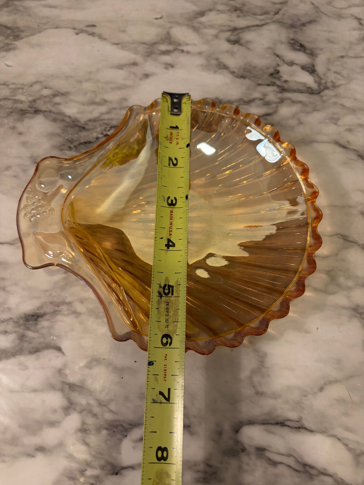 Indiana Glass Harvest Grape Carnival Shell Dish
